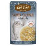 CatFest einekotike lõhe ja kalmaariga tarretises kassidele